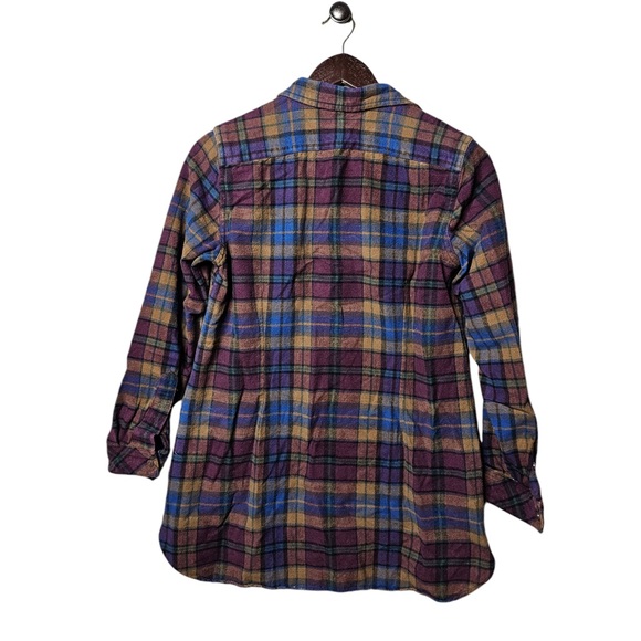 L.L. Bean Flannel - Women’s - Maroon - Plaid - Button Down - Casual - Pockets - Picture 6 of 6